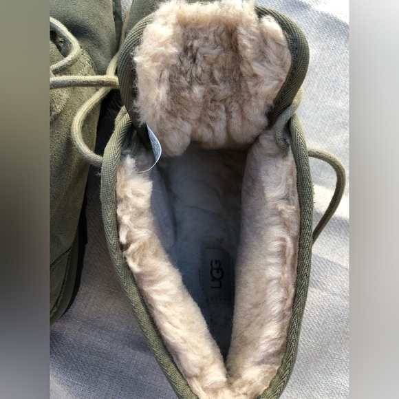 UGG Neumel Lace Up Chukka Boots with Plush Lining Leather Suede Men’s 12 - Picture 6 of 16